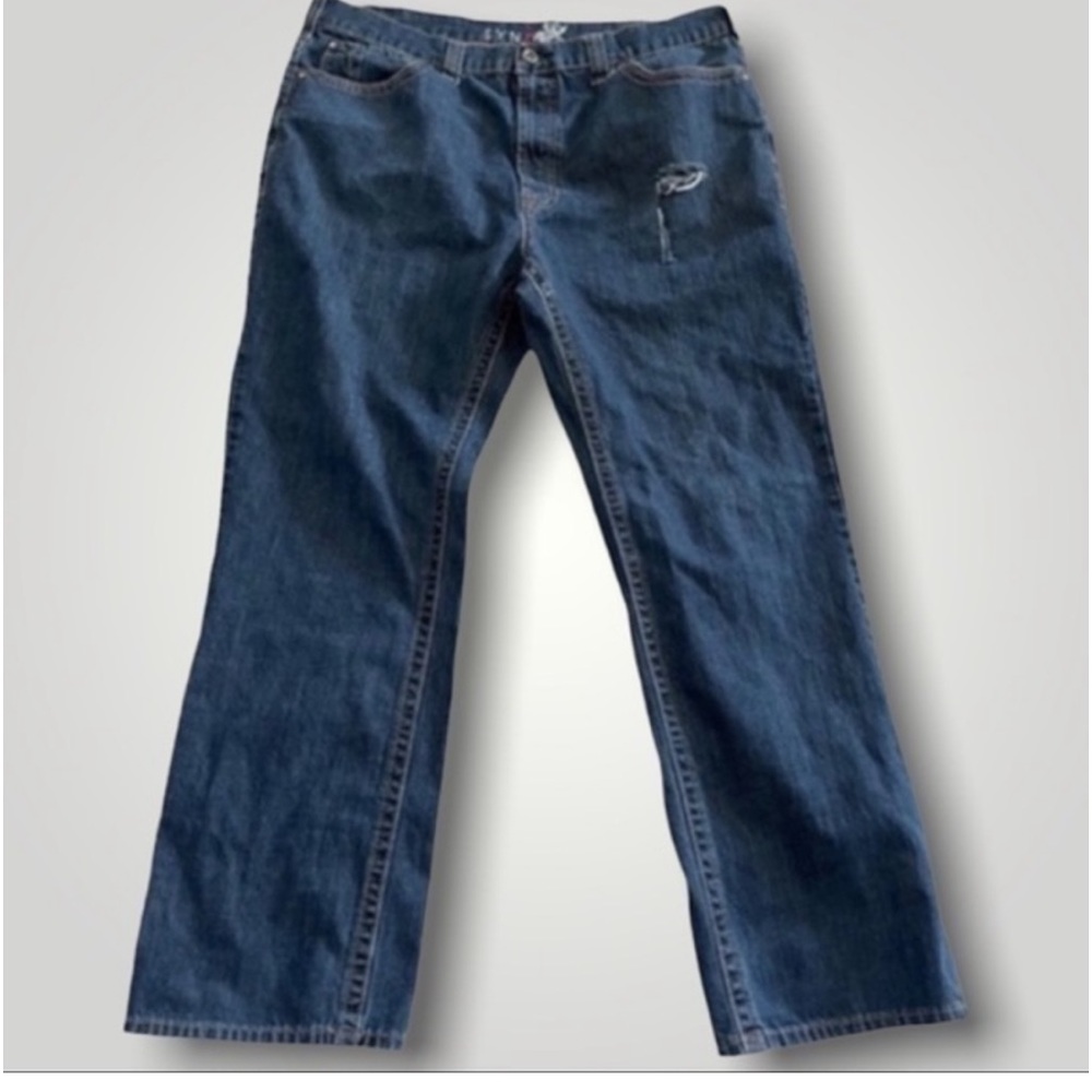 Synrgy Big & Tall Mens Distressed Jeans 42 x 34